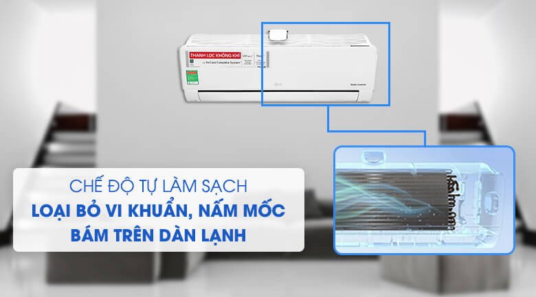 Điều hòa LG inverter 1 chiều 12000Btu V13APFUV.ATWGEVH