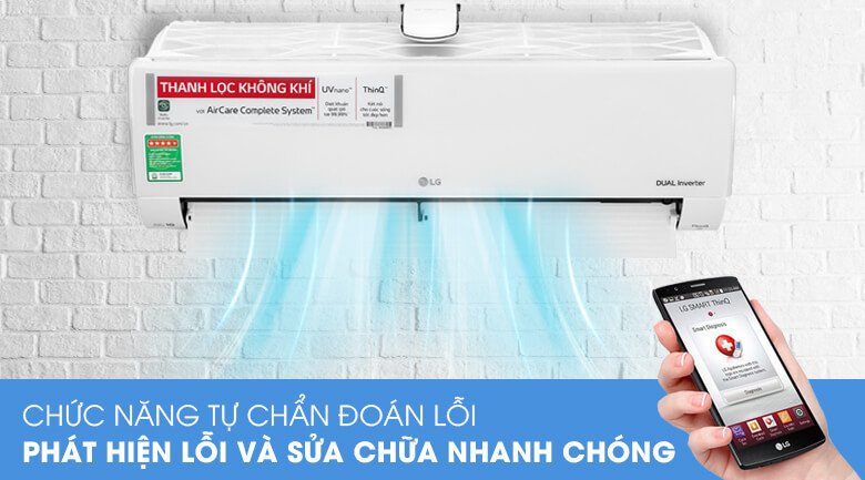 Điều hòa LG inverter 1 chiều 12000Btu V13APFUV.ATWGEVH