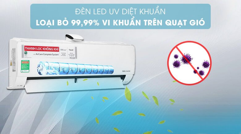 Điều hòa LG inverter 1 chiều 12000Btu V13APFUV.ATWGEVH