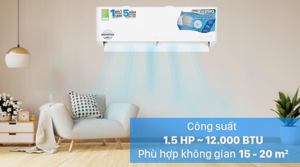 Điều hòa TCL 1 chiều inverter 13000Btu TAC-13CSD/TPG21