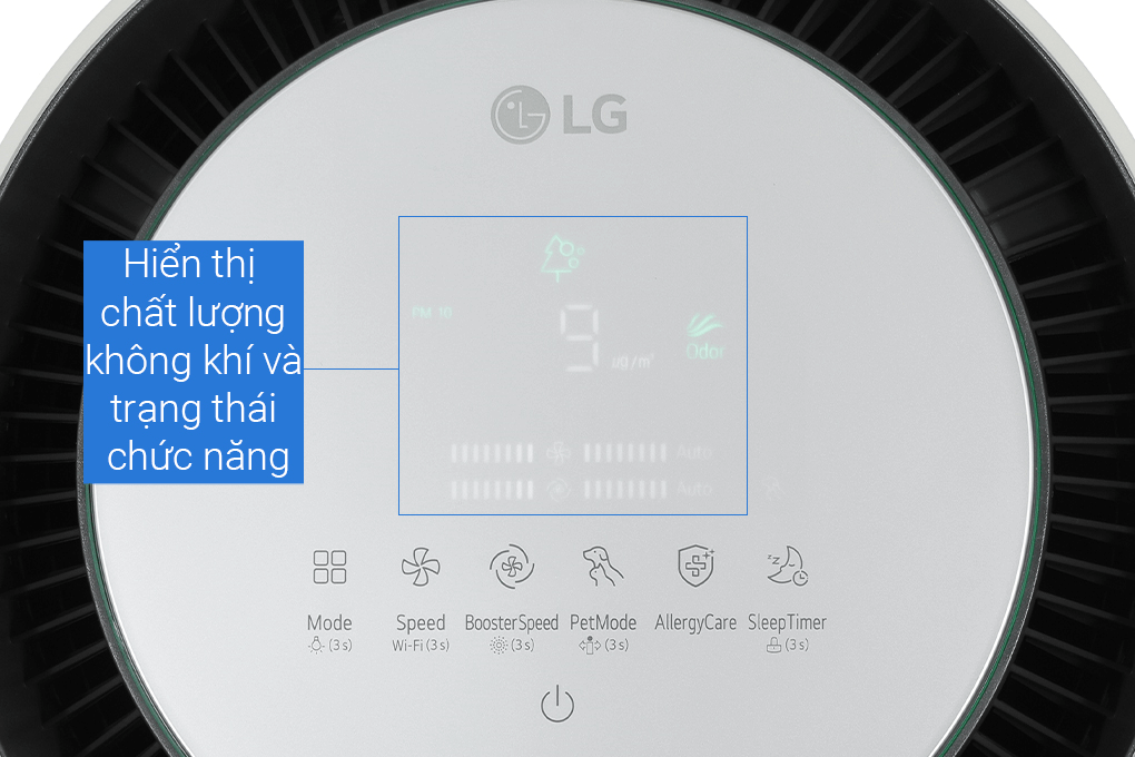 Máy lọc không khí LG PuriCare 1 tầng 360 độ Alpha Pet AS65GDBY0.ABAE