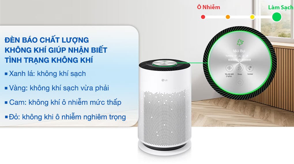 Máy lọc không khí LG PuriCare 360 độ HIT AS60GHWG0