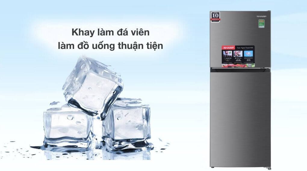 Tủ lạnh Sharp inverter SJ-X198V-SL (Dung tích 181 lít, 2 cánh)